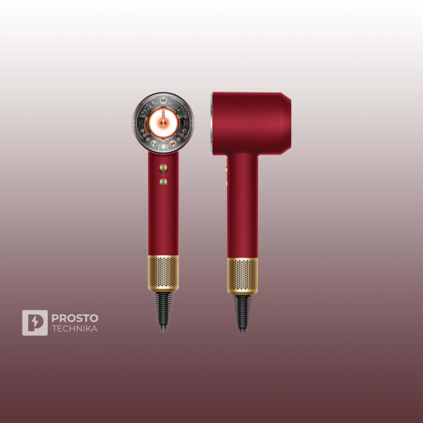 Фен Dyson Supersonic Nural HD16 Red Velvet/Gold (с кейсом)